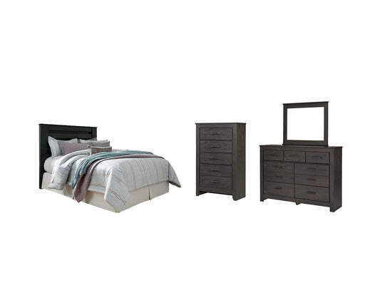 Brinxton King/California King Panel Headboard with Mirrored Dresser and Chest at Towne & Country Furniture (AL) furniture, home furniture, home decor, sofa, bedding