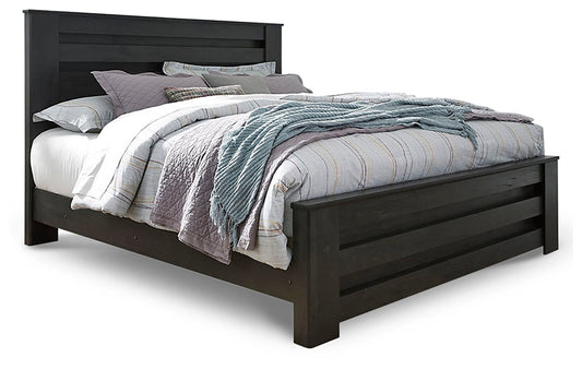 Brinxton King Panel Bed with Mirrored Dresser and Nightstand at Towne & Country Furniture (AL) furniture, home furniture, home decor, sofa, bedding