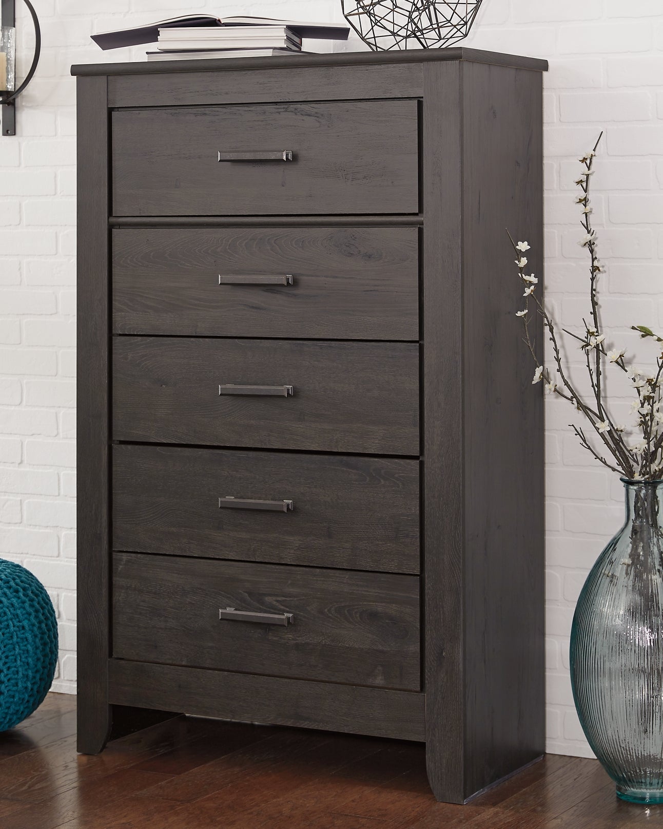 Brinxton Queen/Full Panel Headboard with Mirrored Dresser, Chest and Nightstand at Towne & Country Furniture (AL) furniture, home furniture, home decor, sofa, bedding