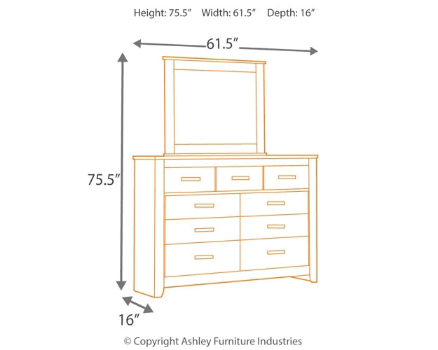 Brinxton Queen/Full Panel Headboard with Mirrored Dresser, Chest and Nightstand at Towne & Country Furniture (AL) furniture, home furniture, home decor, sofa, bedding