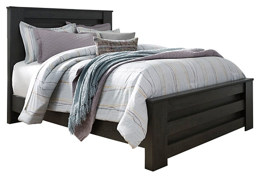 Brinxton Queen Panel Bed with Mirrored Dresser, Chest and 2 Nightstands at Towne & Country Furniture (AL) furniture, home furniture, home decor, sofa, bedding