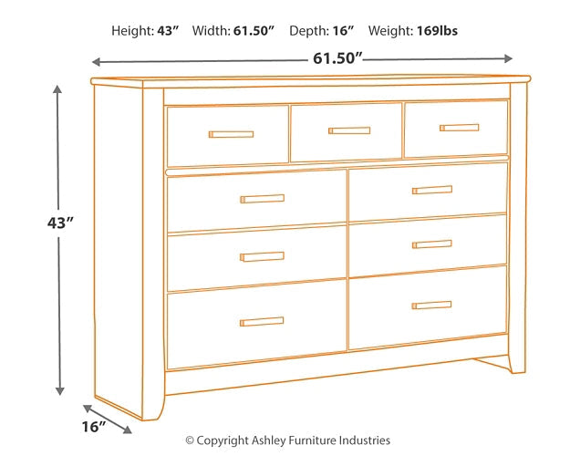 Brinxton Seven Drawer Dresser at Towne & Country Furniture (AL) furniture, home furniture, home decor, sofa, bedding