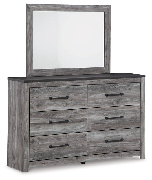 Bronyan King Panel Bed with Mirrored Dresser at Towne & Country Furniture (AL) furniture, home furniture, home decor, sofa, bedding