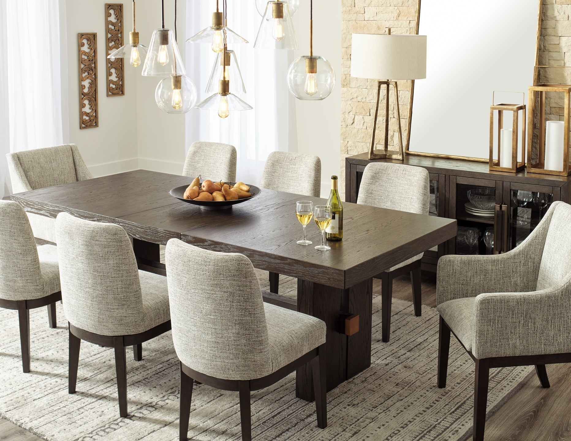 Burkhaus Dining Table and 8 Chairs at Towne & Country Furniture (AL) furniture, home furniture, home decor, sofa, bedding