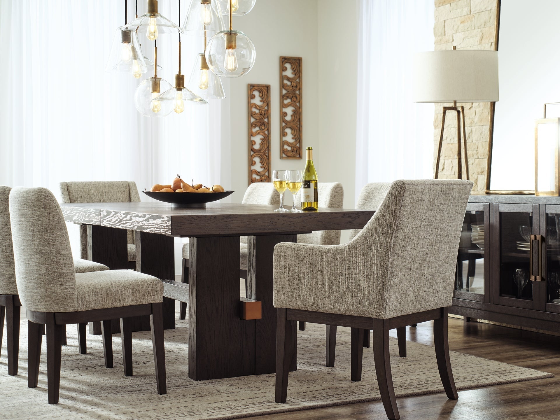 Burkhaus Dining Table and 8 Chairs at Towne & Country Furniture (AL) furniture, home furniture, home decor, sofa, bedding