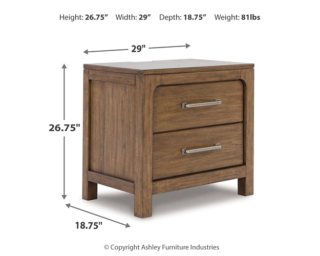 Cabalynn California King Panel Bed with Storage with Mirrored Dresser, Chest and 2 Nightstands at Towne & Country Furniture (AL) furniture, home furniture, home decor, sofa, bedding