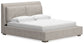 Cabalynn California King Upholstered Bed with Mirrored Dresser and Nightstand at Towne & Country Furniture (AL) furniture, home furniture, home decor, sofa, bedding