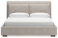 Cabalynn California King Upholstered Bed with Mirrored Dresser and Nightstand at Towne & Country Furniture (AL) furniture, home furniture, home decor, sofa, bedding