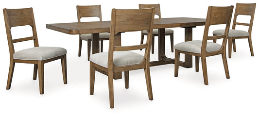 Cabalynn Dining Table and 6 Chairs at Towne & Country Furniture (AL) furniture, home furniture, home decor, sofa, bedding