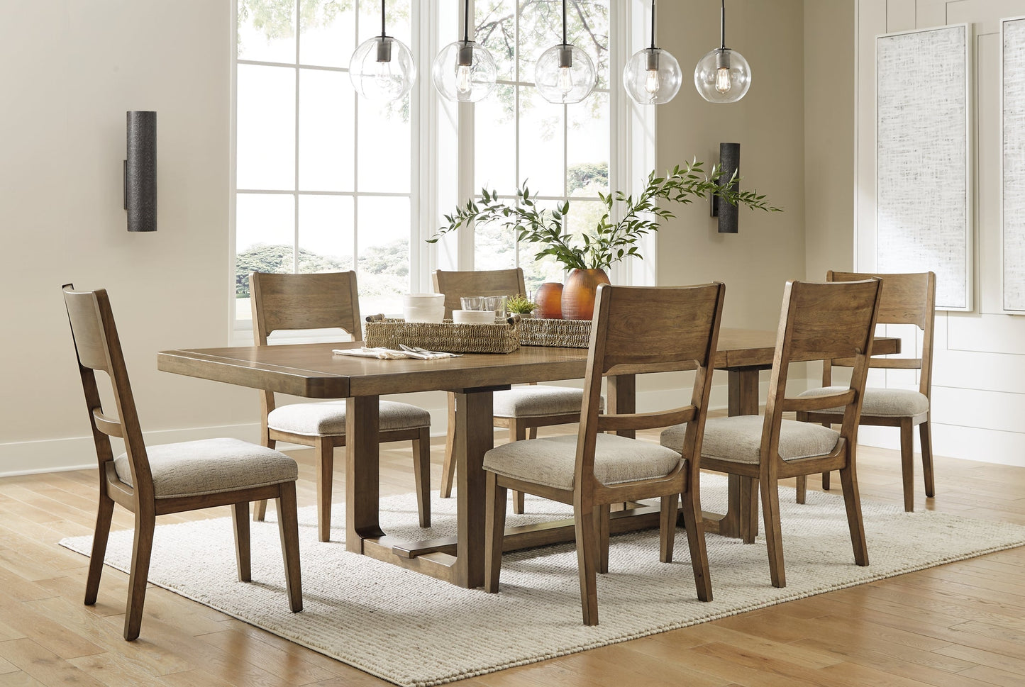 Cabalynn Dining Table and 6 Chairs at Towne & Country Furniture (AL) furniture, home furniture, home decor, sofa, bedding