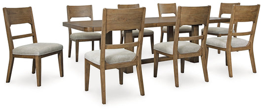 Cabalynn Dining Table and 8 Chairs at Towne & Country Furniture (AL) furniture, home furniture, home decor, sofa, bedding