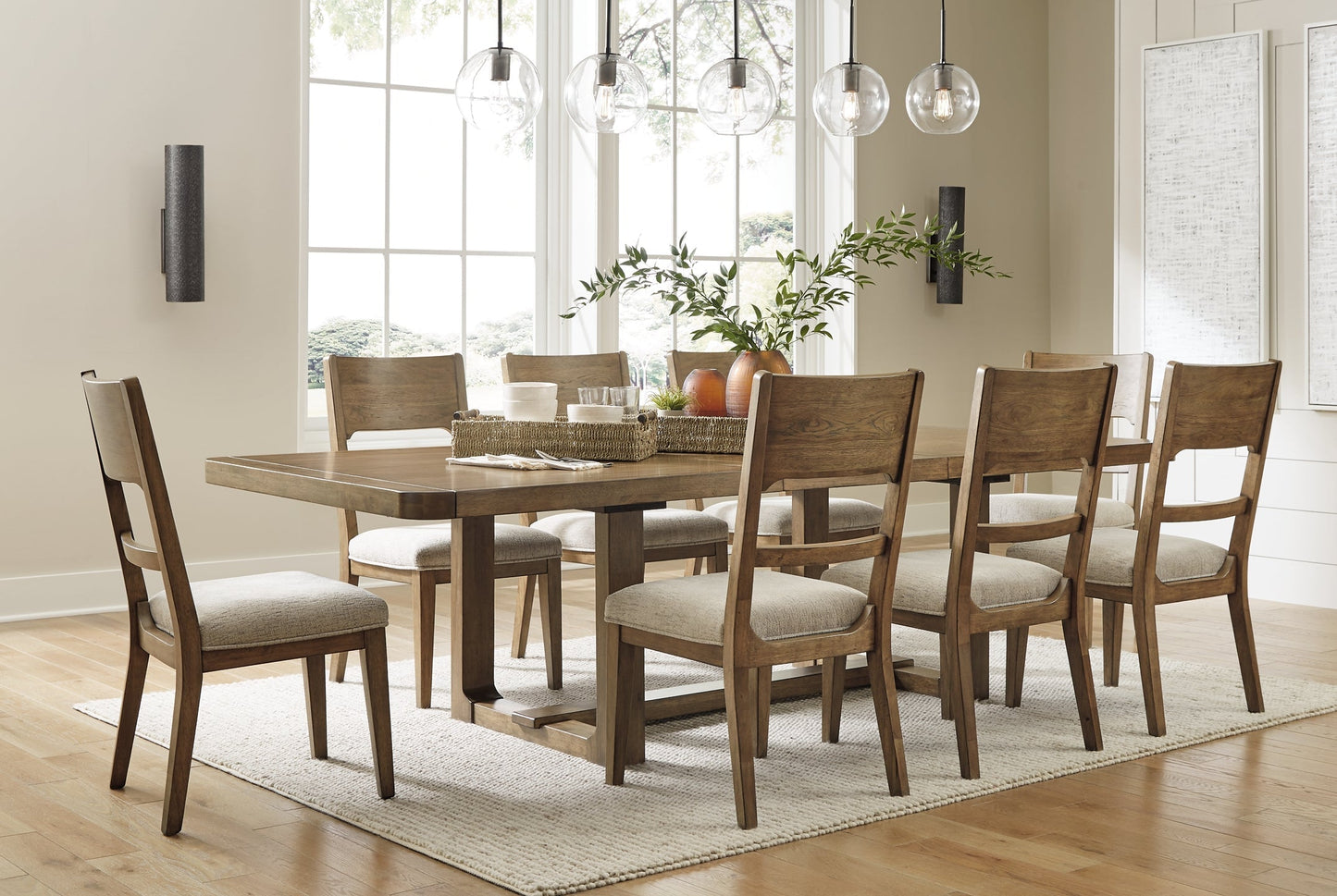 Cabalynn Dining Table and 8 Chairs at Towne & Country Furniture (AL) furniture, home furniture, home decor, sofa, bedding