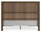 Cabalynn King Panel Bed with Storage with Mirrored Dresser and 2 Nightstands at Towne & Country Furniture (AL) furniture, home furniture, home decor, sofa, bedding