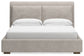 Cabalynn King Upholstered Bed with Mirrored Dresser at Towne & Country Furniture (AL) furniture, home furniture, home decor, sofa, bedding