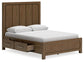 Cabalynn Queen Panel Bed with Storage with Mirrored Dresser and 2 Nightstands at Towne & Country Furniture (AL) furniture, home furniture, home decor, sofa, bedding