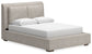 Cabalynn Queen Upholstered Bed with Mirrored Dresser and 2 Nightstands at Towne & Country Furniture (AL) furniture, home furniture, home decor, sofa, bedding