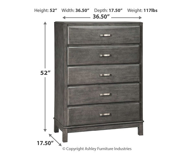 Caitbrook Five Drawer Chest at Towne & Country Furniture (AL) furniture, home furniture, home decor, sofa, bedding