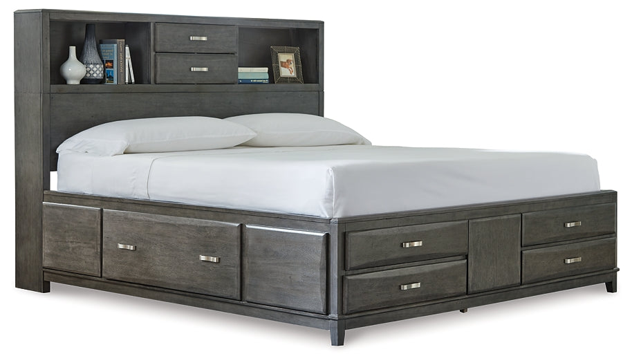 Caitbrook Queen Storage Bed with 8 Drawers with Dresser and Chest at Towne & Country Furniture (AL) furniture, home furniture, home decor, sofa, bedding