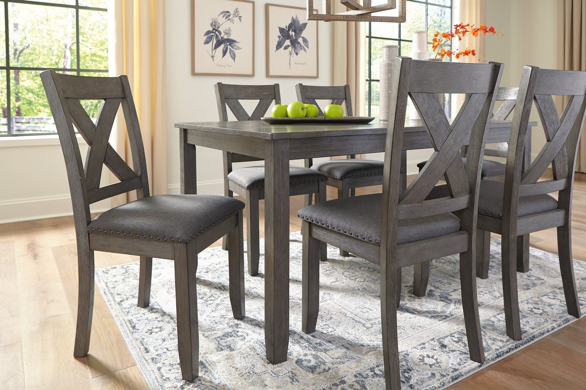 Caitbrook RECT DRM Table Set (7/CN) at Towne & Country Furniture (AL) furniture, home furniture, home decor, sofa, bedding