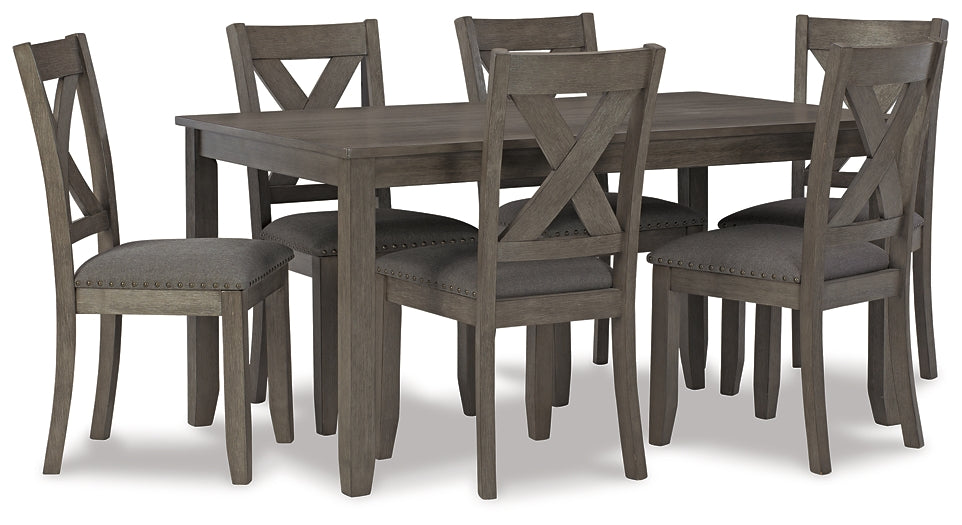 Caitbrook RECT DRM Table Set (7/CN) at Towne & Country Furniture (AL) furniture, home furniture, home decor, sofa, bedding