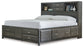 Caitbrook  Storage Bed With 8 Storage Drawers With Mirrored Dresser And 2 Nightstands at Towne & Country Furniture (AL) furniture, home furniture, home decor, sofa, bedding
