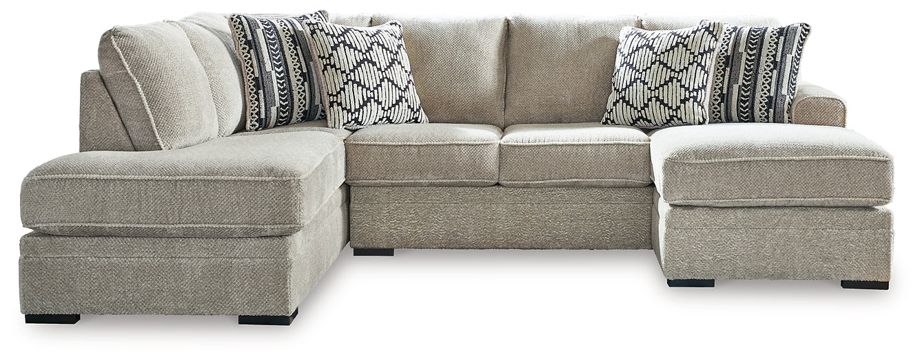 Calnita 2-Piece Sectional with Ottoman at Towne & Country Furniture (AL) furniture, home furniture, home decor, sofa, bedding
