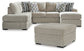 Calnita 2-Piece Sectional with Ottoman at Towne & Country Furniture (AL) furniture, home furniture, home decor, sofa, bedding