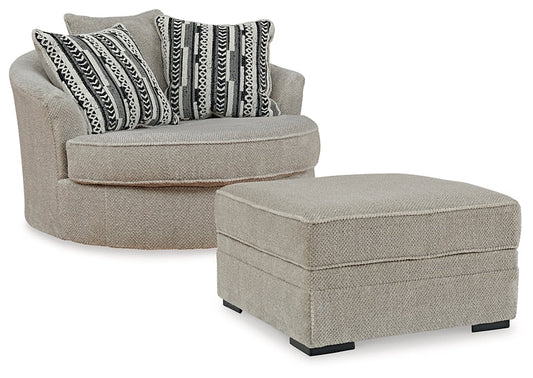 Calnita Chair and Ottoman at Towne & Country Furniture (AL) furniture, home furniture, home decor, sofa, bedding