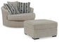Calnita Chair and Ottoman at Towne & Country Furniture (AL) furniture, home furniture, home decor, sofa, bedding
