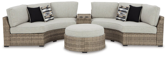 Calworth 4-Piece Outdoor Sectional at Towne & Country Furniture (AL) furniture, home furniture, home decor, sofa, bedding