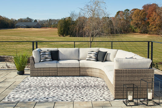 Calworth 5-Piece Outdoor Sectional at Towne & Country Furniture (AL) furniture, home furniture, home decor, sofa, bedding