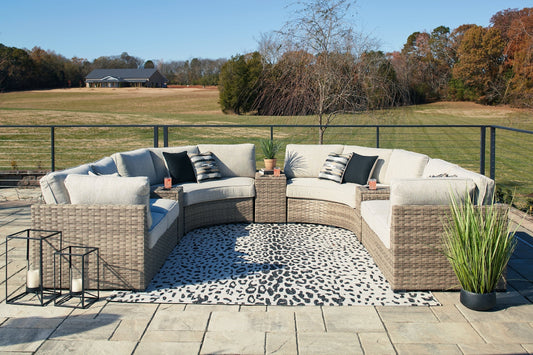 Calworth 9-Piece Outdoor Sectional at Towne & Country Furniture (AL) furniture, home furniture, home decor, sofa, bedding