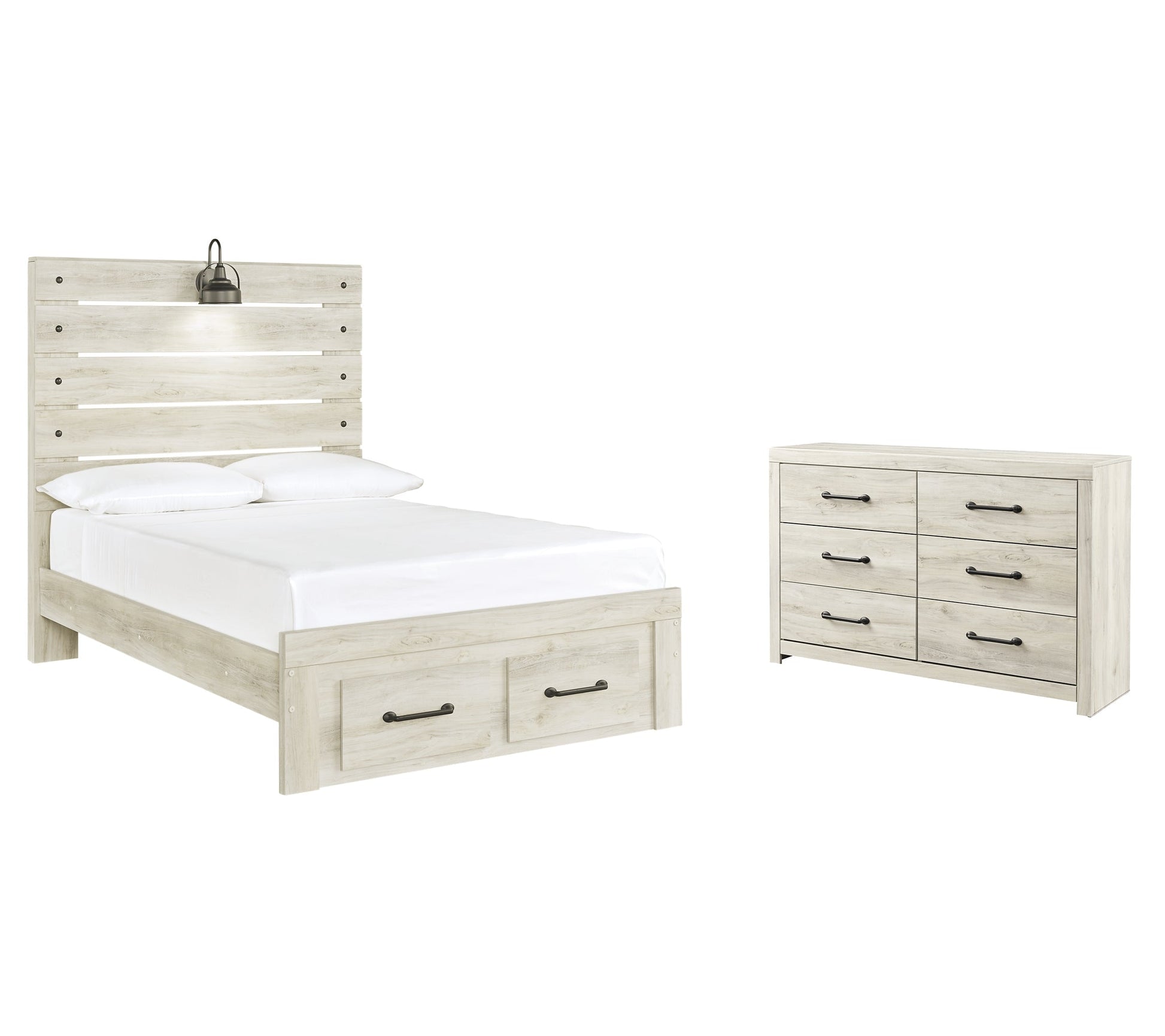 Cambeck Full Panel Bed with 2 Storage Drawers with Dresser at Towne & Country Furniture (AL) furniture, home furniture, home decor, sofa, bedding