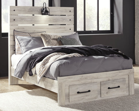 Cambeck Full Panel Bed with 2 Storage Drawers with Mirrored Dresser at Towne & Country Furniture (AL) furniture, home furniture, home decor, sofa, bedding