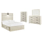 Cambeck Full Panel Bed with 4 Storage Drawers with Mirrored Dresser and Chest at Towne & Country Furniture (AL) furniture, home furniture, home decor, sofa, bedding