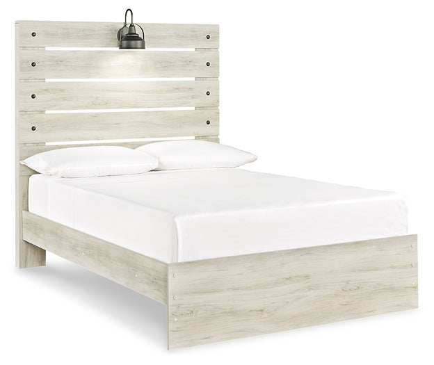Cambeck Full Panel Bed with Mirrored Dresser and 2 Nightstands at Towne & Country Furniture (AL) furniture, home furniture, home decor, sofa, bedding
