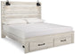 Cambeck King Panel Bed with 2 Storage Drawers with Dresser at Towne & Country Furniture (AL) furniture, home furniture, home decor, sofa, bedding