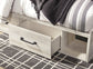 Cambeck King Panel Bed with 2 Storage Drawers with Mirrored Dresser, Chest and Nightstand at Towne & Country Furniture (AL) furniture, home furniture, home decor, sofa, bedding