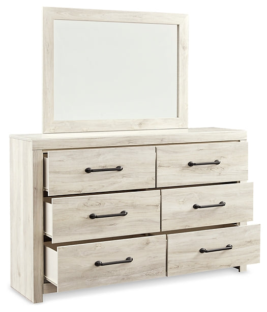 Cambeck King Panel Bed with 2 Storage Drawers with Mirrored Dresser and Nightstand at Towne & Country Furniture (AL) furniture, home furniture, home decor, sofa, bedding