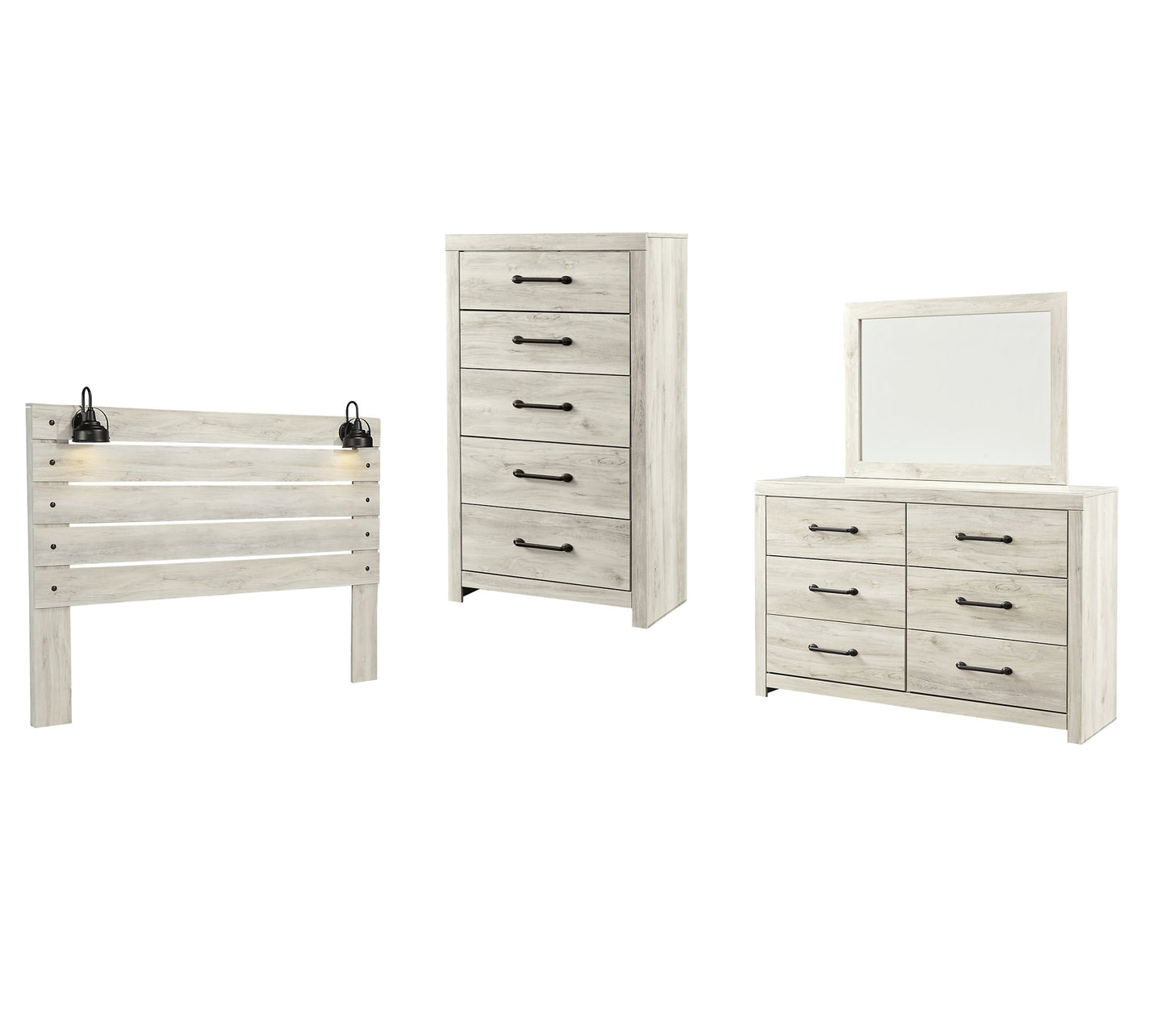 Cambeck King Panel Headboard with Mirrored Dresser and Chest at Towne & Country Furniture (AL) furniture, home furniture, home decor, sofa, bedding