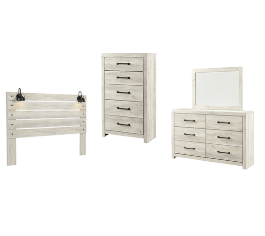 Cambeck King Panel Headboard with Mirrored Dresser and Chest at Towne & Country Furniture (AL) furniture, home furniture, home decor, sofa, bedding