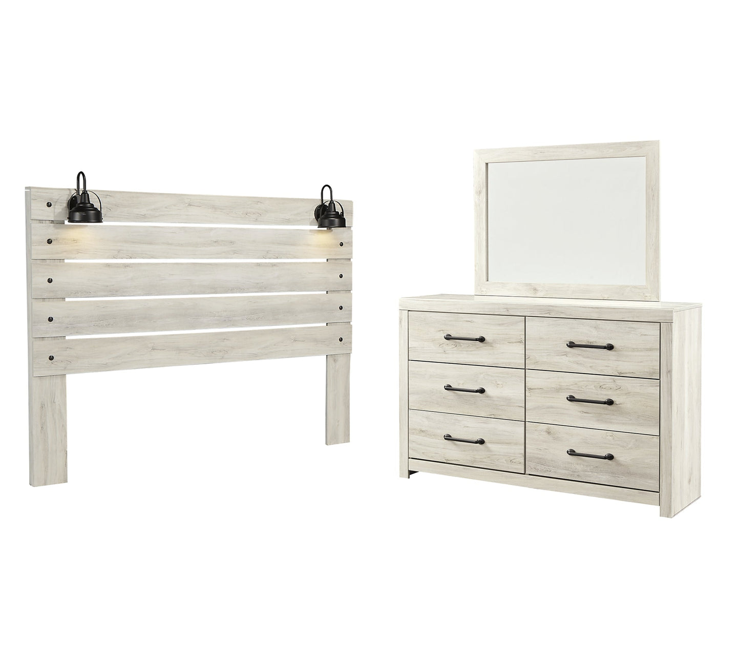 Cambeck  Panel Headboard With Mirrored Dresser at Towne & Country Furniture (AL) furniture, home furniture, home decor, sofa, bedding