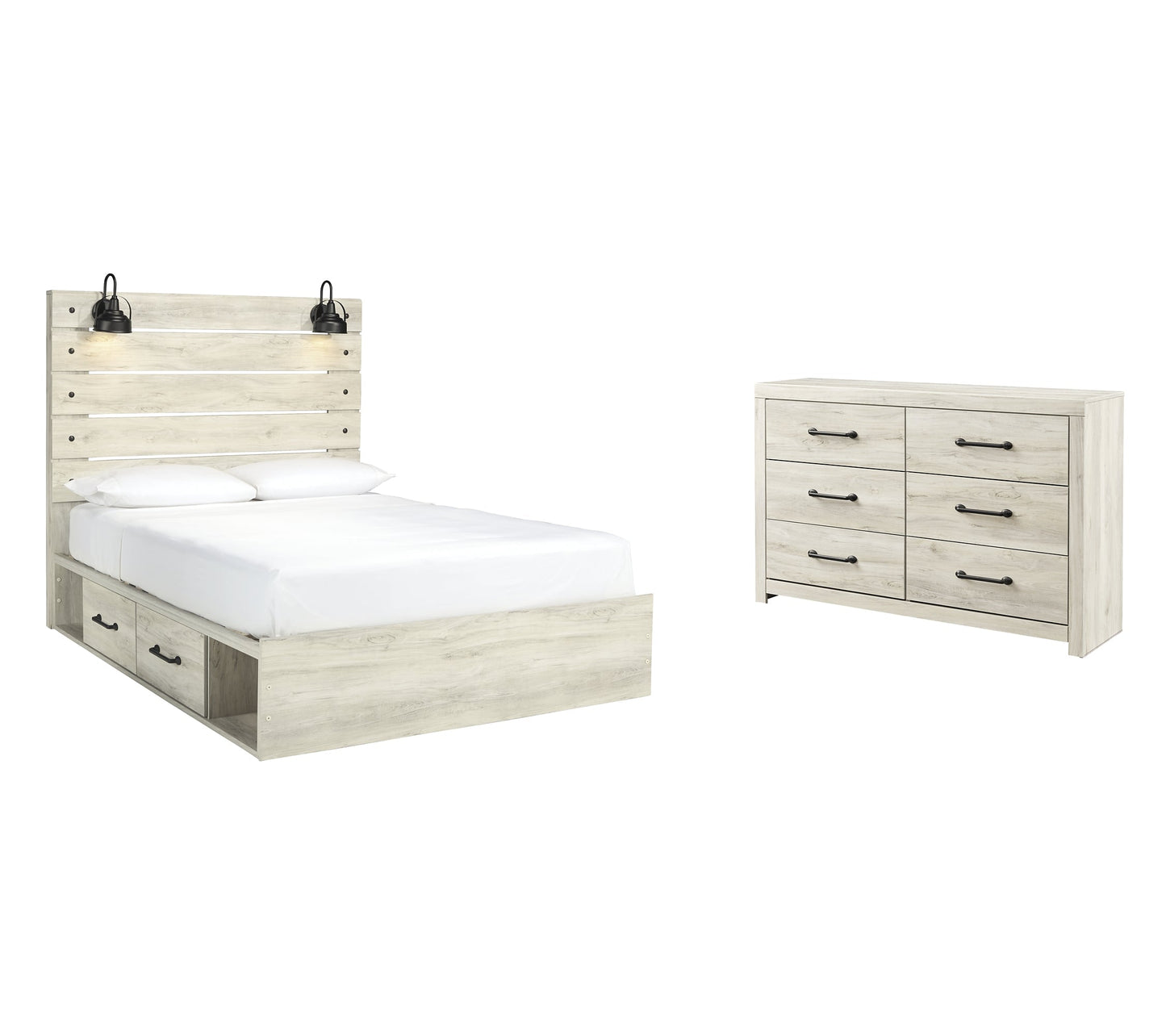 Cambeck Queen Panel Bed with 4 Storage Drawers with Dresser at Towne & Country Furniture (AL) furniture, home furniture, home decor, sofa, bedding