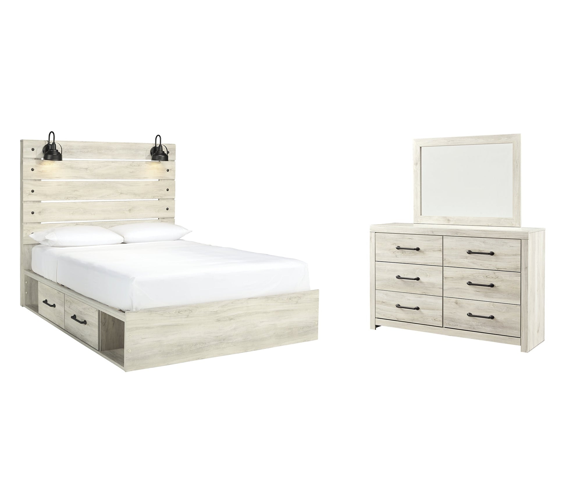 Cambeck Queen Panel Bed with 4 Storage Drawers with Dresser at Towne & Country Furniture (AL) furniture, home furniture, home decor, sofa, bedding