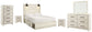 Cambeck Queen Panel Bed with 4 Storage Drawers with Mirrored Dresser, Chest and 2 Nightstands at Towne & Country Furniture (AL) furniture, home furniture, home decor, sofa, bedding