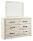 Cambeck Queen Panel Bed with 4 Storage Drawers with Mirrored Dresser at Towne & Country Furniture (AL) furniture, home furniture, home decor, sofa, bedding