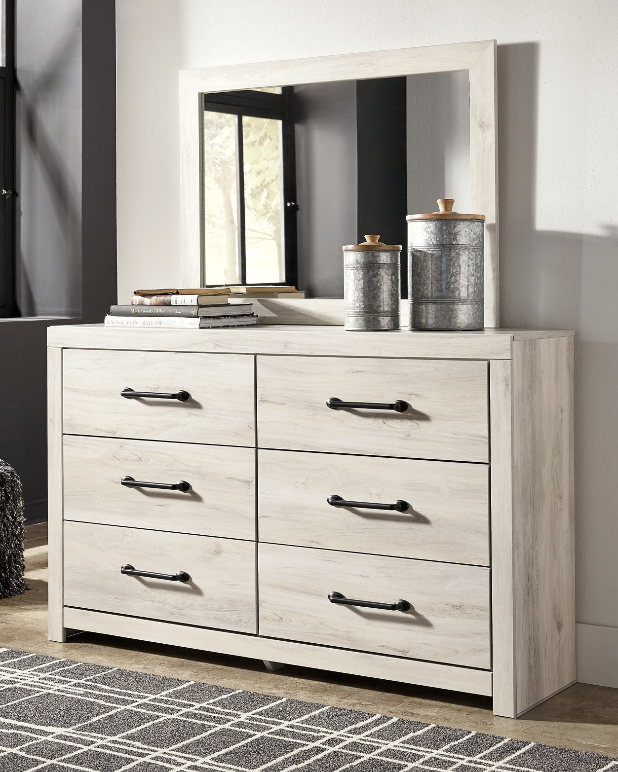 Cambeck Twin Panel Bed with Mirrored Dresser, Chest and Nightstand at Towne & Country Furniture (AL) furniture, home furniture, home decor, sofa, bedding