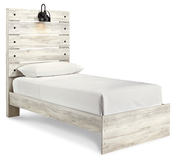 Cambeck Twin Panel Bed with Mirrored Dresser, Chest and Nightstand at Towne & Country Furniture (AL) furniture, home furniture, home decor, sofa, bedding