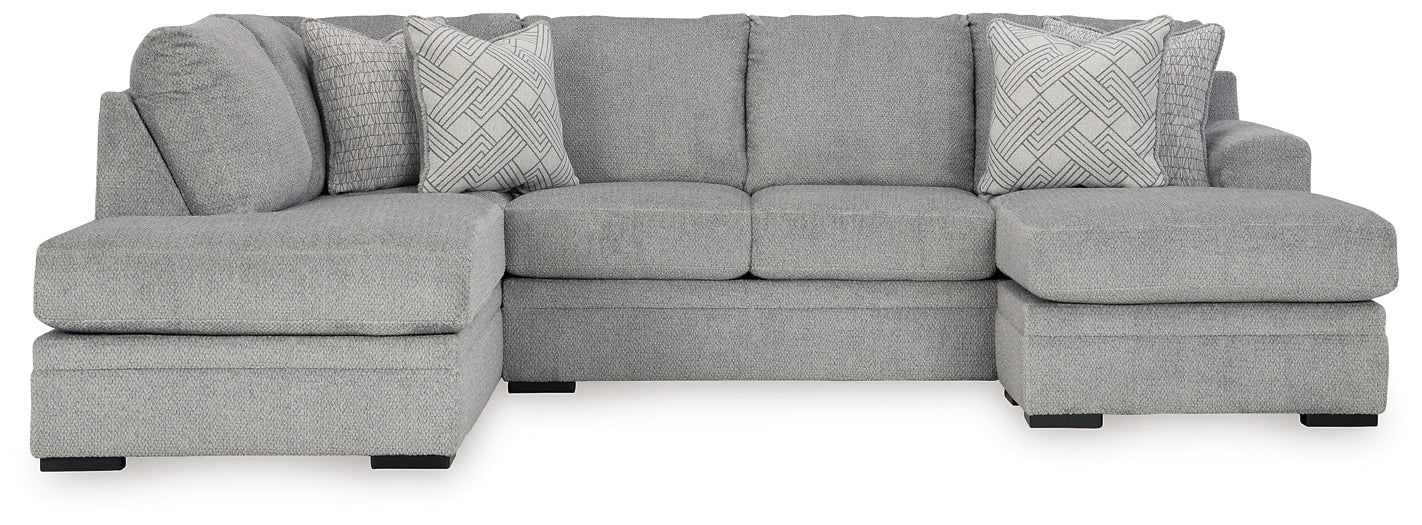 Casselbury 2-Piece Sectional with Ottoman at Towne & Country Furniture (AL) furniture, home furniture, home decor, sofa, bedding