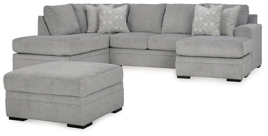 Casselbury 2-Piece Sectional with Ottoman at Towne & Country Furniture (AL) furniture, home furniture, home decor, sofa, bedding